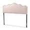 Baxton Studio Nadeen Light Pink Velvet Upholstered Queen Size Headboard 156-9341 - alternate 1